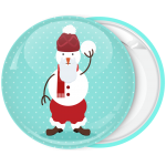 Κονκάρδα Χριστουγέννων Χιονάνθρωπος snowball