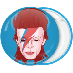 Κονκάρδα David Bowie πρόσωπο αστραπή