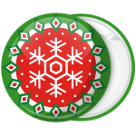 Κονκάρδα Χριστουγεννιάτικη μπάλα νιφάδα χιονιού
