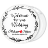 Κονκάρδα Welcome to our wedding φύλλα