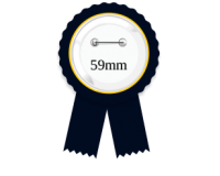 Badge rosette 59mm