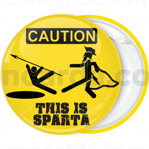 Κονκάρδα This is Sparta Caution κίτρινη