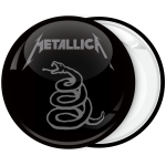 Metallica music heavy metal band badge black album