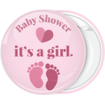 Κονκάρδα baby shower its a girl πουά